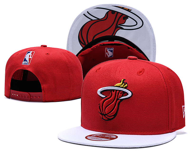 NBA Miami Heat Team Logo Black Mitchell & Ness Adjustable Hat 0