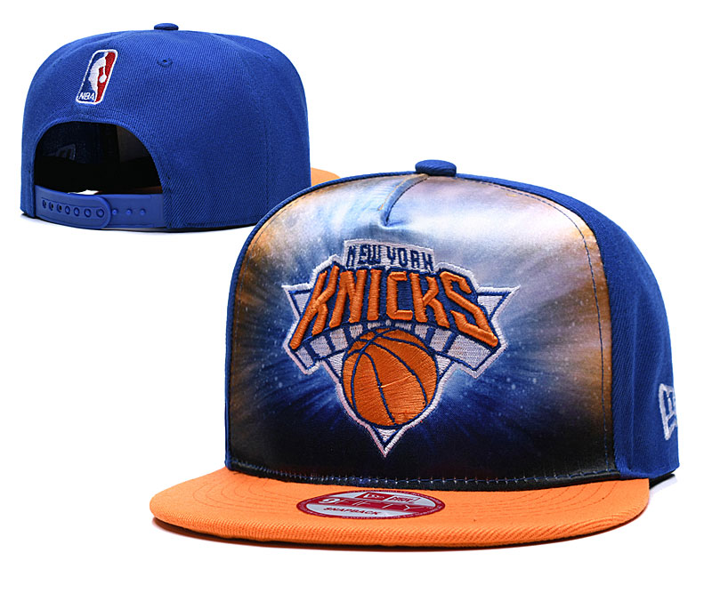 NBA New York Knicks Team Logo Black Adjustable Hat