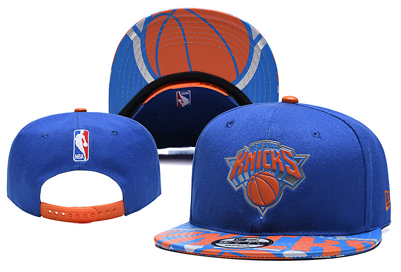 NBA New York Knicks Team Logo Black Adjustable Hat