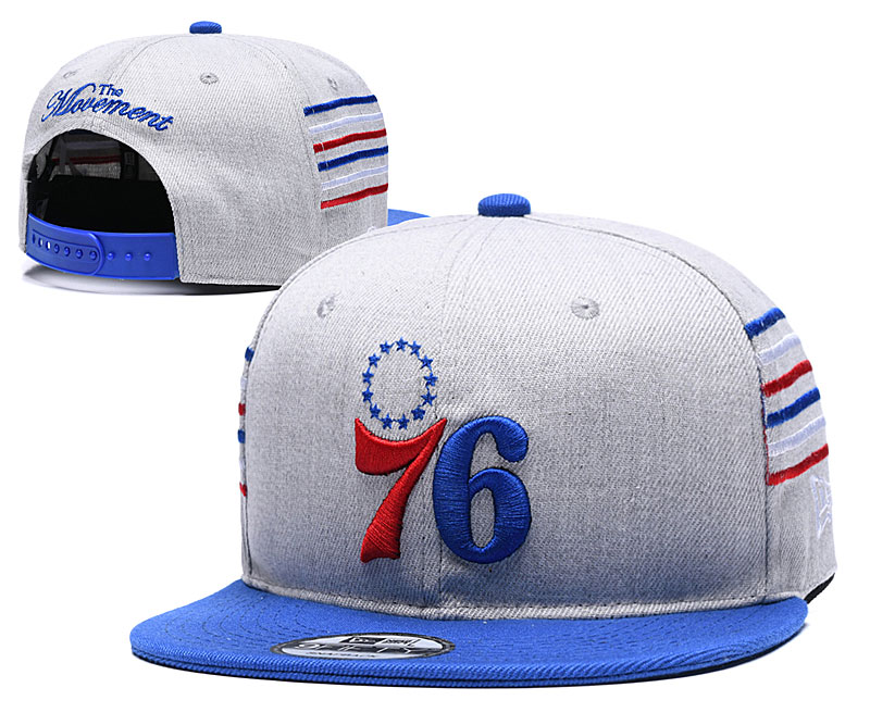NBA Philadelphia 76ers Stitched Snapback Adjustable Hat 