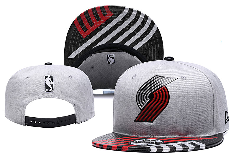 NBA Portland Trail Blazers Team Logo Black Adjustable Hat (2)