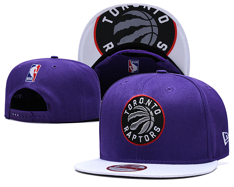 NBA Toronto Raptors Team Logo Black Adjustable Hat -96
