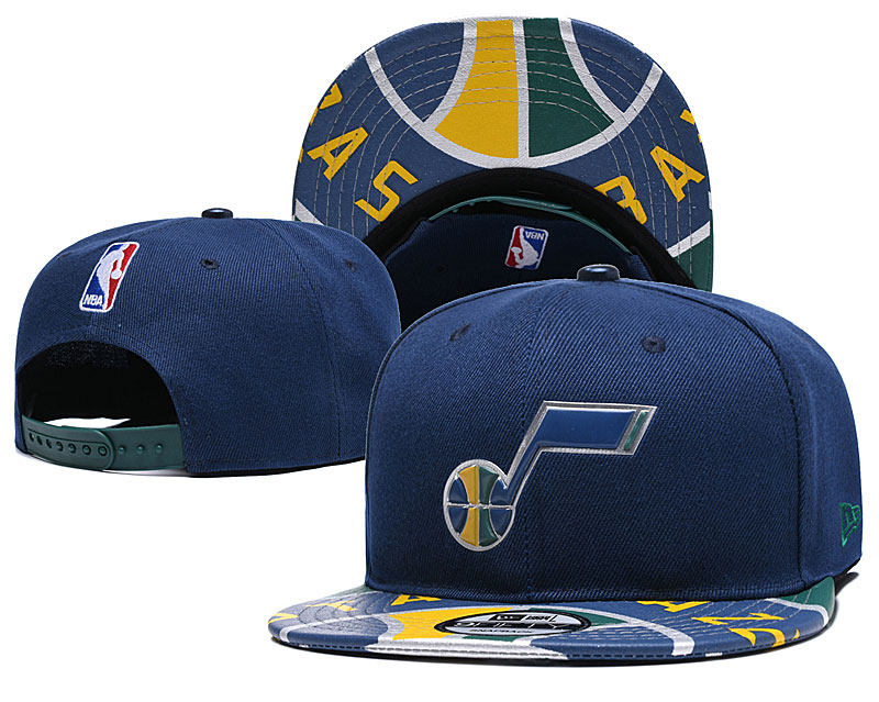 NBA Utah Jazz Team Logo Navy Adjustable Hat