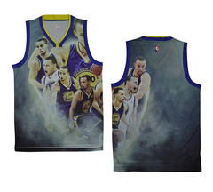NBA moments version of the Golden State Warriors Curry amazing expression blank jersey vest