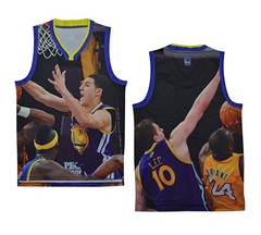 NBA moments version of the Golden State Warriors on the 11th white jersey vest cap