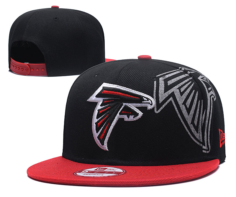 NFL Atlanta Falcons Team Logo Black Adjustable Hat 4