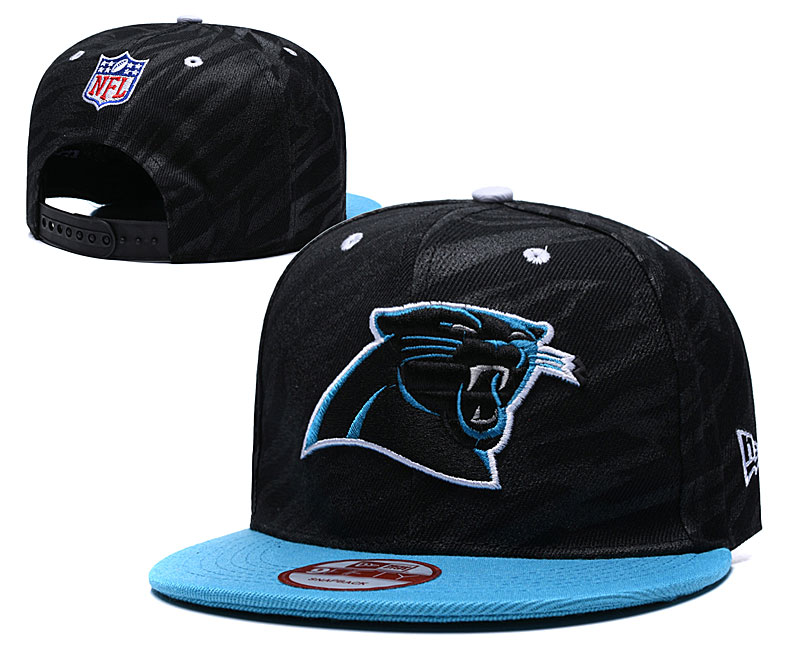 NFL Carolina Panthers Team Logo Black Adjustable Hat