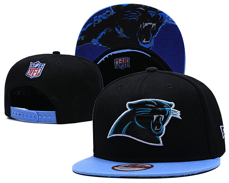 NFL Carolina Panthers Team Logo Black Adjustable Hat