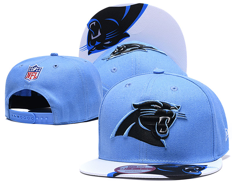 NFL Carolina Panthers Team Logo Black Adjustable Hat