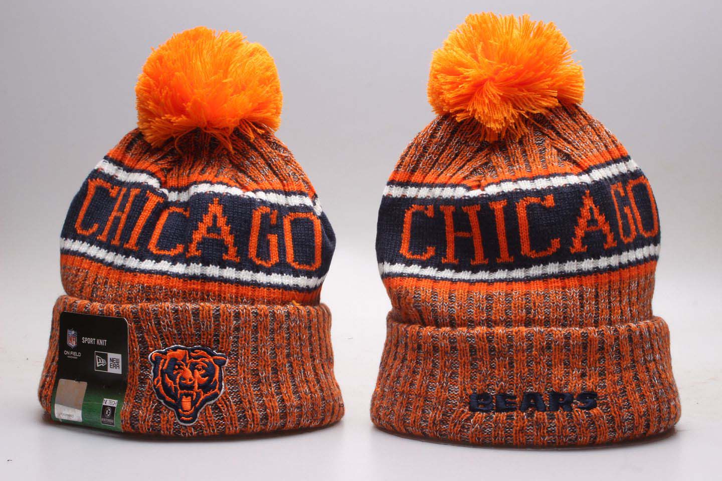 NFL Chicago Bears Team Logo 2017 Sideline Knit Hat