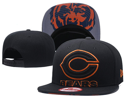 NFL Chicago Bears Team Logo Black Adjustable Hat GS NFL Chicago Bears Team Logo Black Adjustable Hat GS
