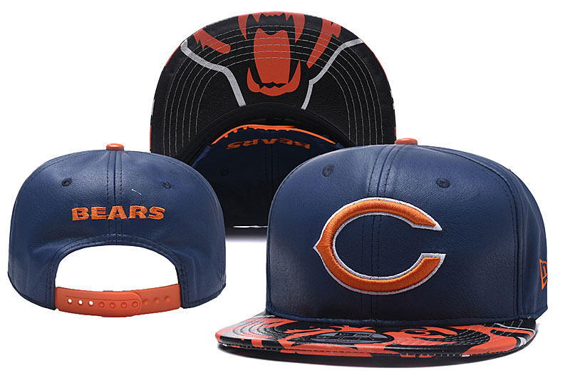 NFL Chicago Bears Team Logo Navy Adjustable Hat Y1