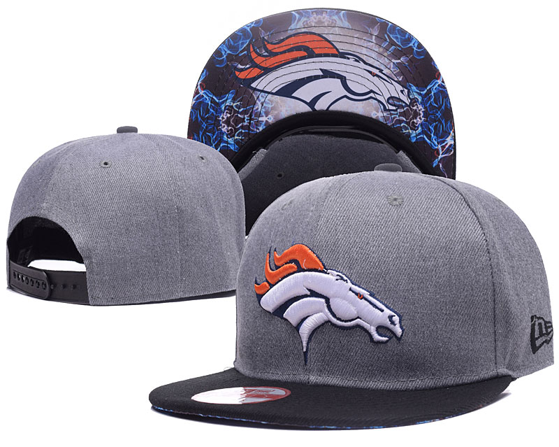 NFL Denver Broncos Team Logo Gray Adjustable Hat LH
