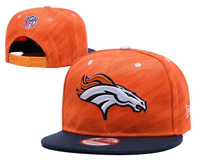 NFL Denver Broncos Team Logo Navy Silver Adjustable Hat