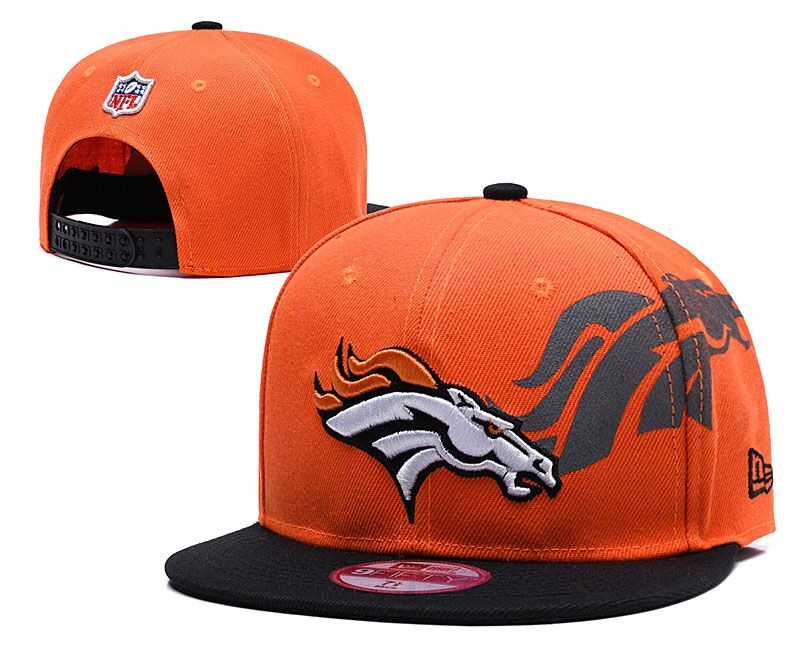 NFL Denver Broncos Team Logo Navy Silver Adjustable Hat