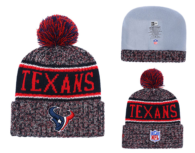 NFL Houston Texans Team Logo Red 2017 Sideline Knit Hat