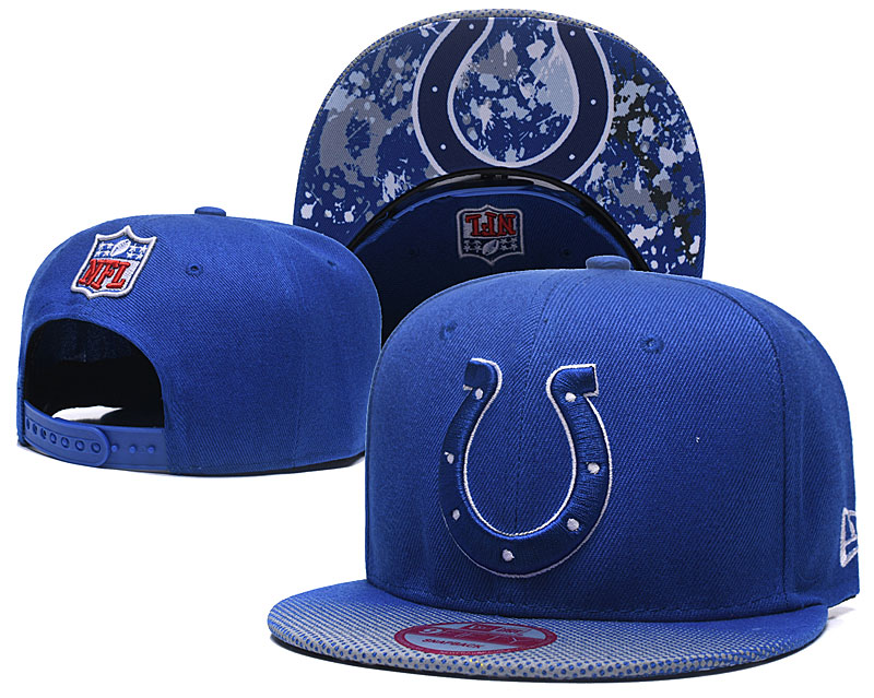 NFL Indianapolis Colts Team Logo Blue Snapback Adjustable Hat