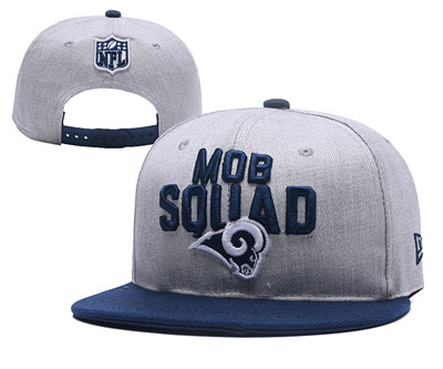 NFL Los Angeles Rams Mob Squad Gray Adjustable Hat