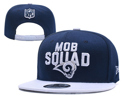 NFL Los Angeles Rams Mob Squad Navy Adjustable Hat