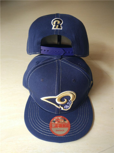 NFL Los Angeles Rams Team Logo Navy Adjustable Hat