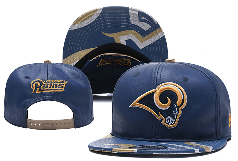 NFL Los Rams Team Logo Navy Adjustable Hat YD
