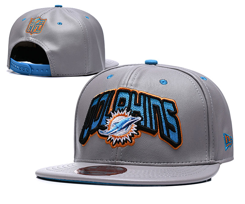 NFL Miami Dolphins Go Fins Gray Adjustable Hat