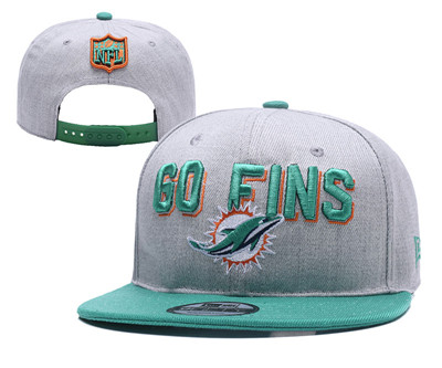NFL Miami Dolphins Go Fins Gray Adjustable Hat