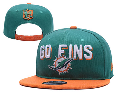 NFL Miami Dolphins Go Fins Green Adjustable Hat