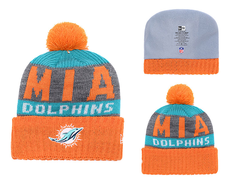 NFL Miami Dolphins Team Logo Knit Hat