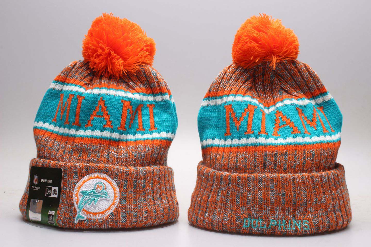 NFL Miami Dolphins Team Logo Knit Hat