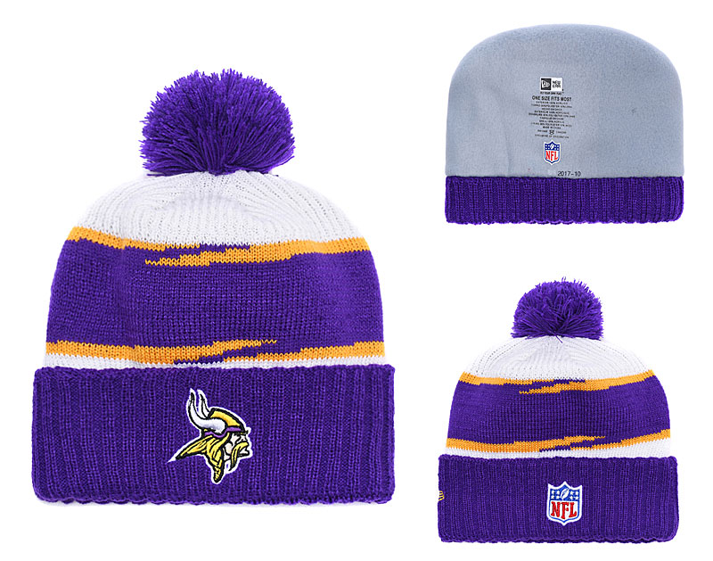 NFL Minnesota Vikings Team Logo 2017 Sideline Knit Hat