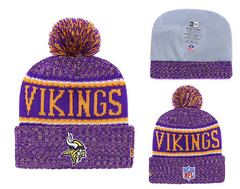 NFL Minnesota Vikings Team Logo 2017 Sideline Knit Hat