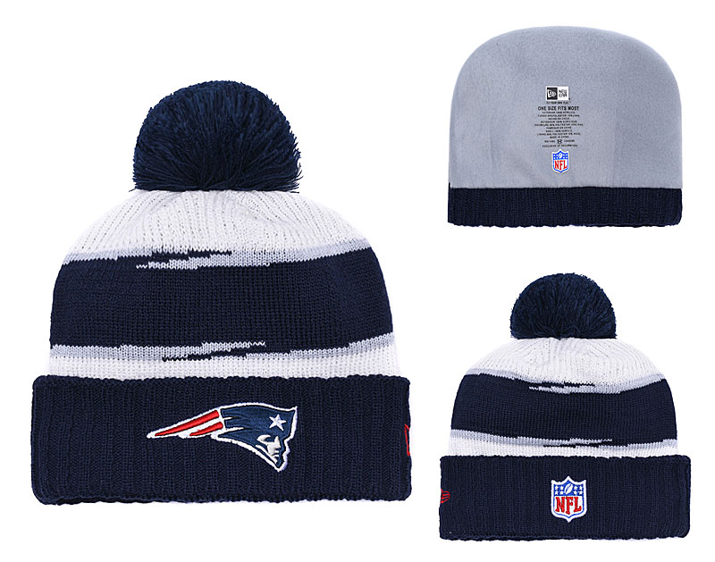 NFL New England Patriots Team Logo Navy Knit Hat  