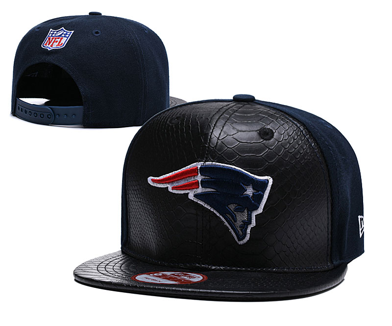 NFL New England Patriots Team Logo Navy Silver Adjustable Hat
