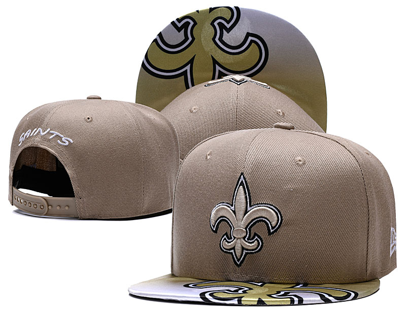 NFL New Orleans Saints Team Logo Black Adjustable Hat