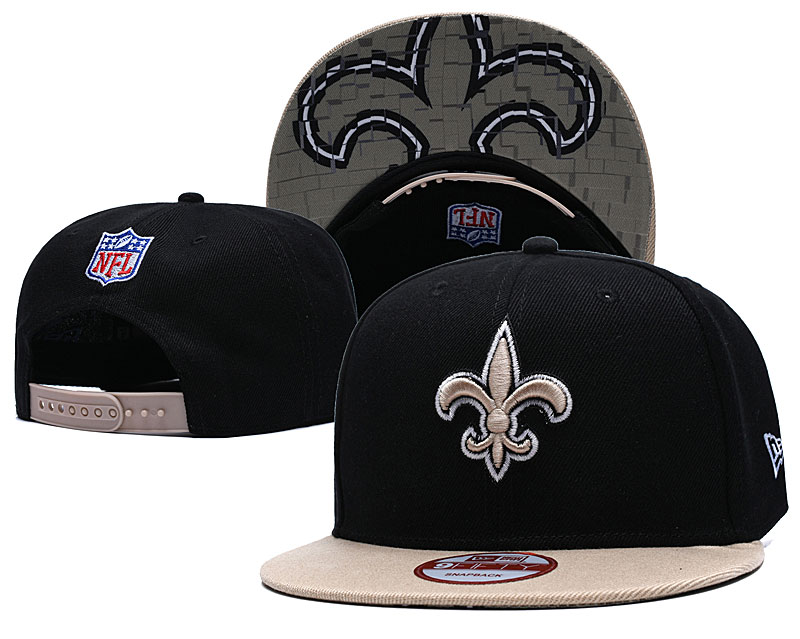 NFL New Orleans Saints Team Logo Black Adjustable Hat NFL New Orleans Saints Team Logo Black Adjustable Hat