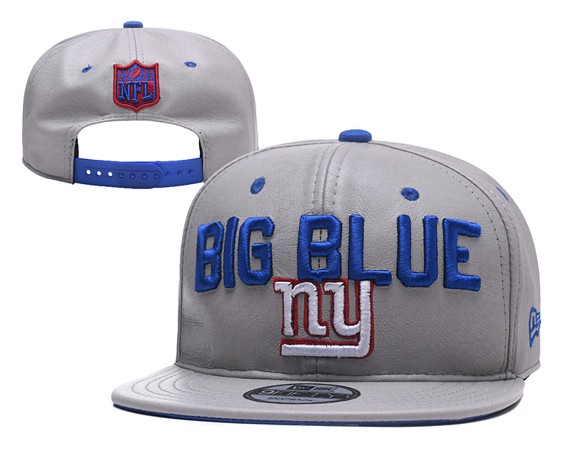 NFL New York Giants Big Blue Gray Adjustable Hat YD