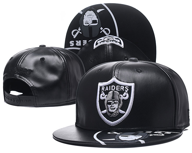 NFL Oakland Raiders Team Logo Black Adjustable Hat NFL Oakland Raiders Team Logo Black Adjustable Hat