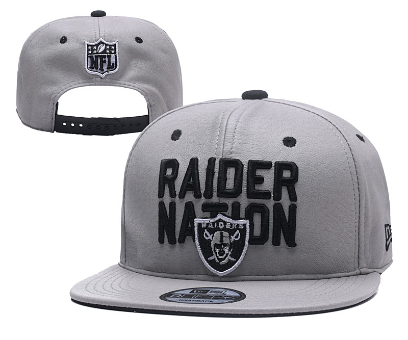 NFL Oakland Raiders Raider Nation Gray Adjustable Hat YD NFL Oakland Raiders Raider Nation Gray Adjustable Hat YD