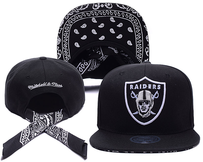 NFL Oakland Raiders Team Logo Black Adjustable Hat   0