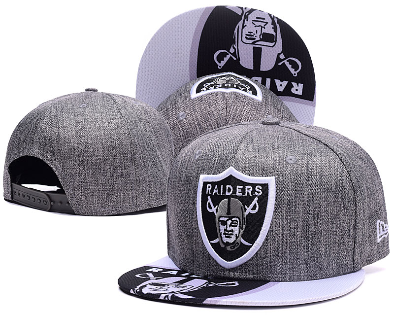 NFL Oakland Raiders Team Logo Black Adjustable Hat  2
