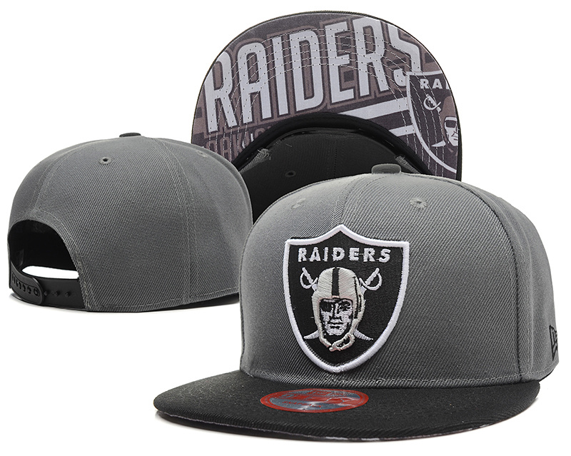 NFL Oakland Raiders Team Logo Black Adjustable Hat  3