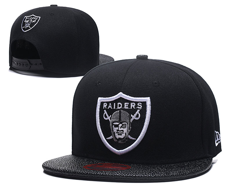 NFL Oakland Raiders Team Logo Black Adjustable Hat 