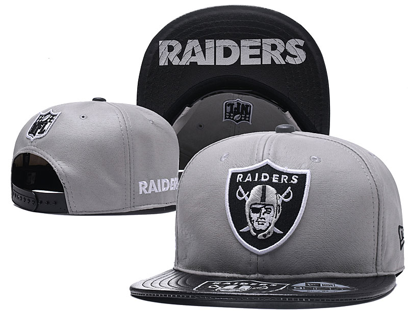 NFL Oakland Raiders Raider Nation Gray Adjustable Hat YD