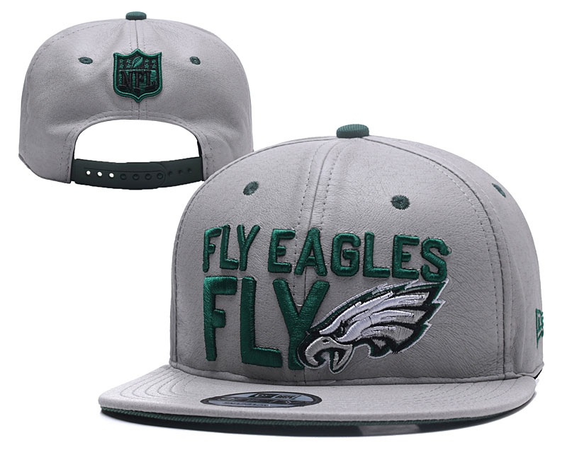NFL Philadelphia Eagles Fly Eagles Fly Gray Adjustable Hat YD