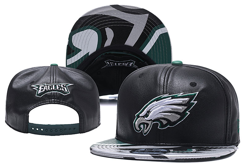 NFL Philadelphia Eagles Team Logo Black Adjustable Hat YD