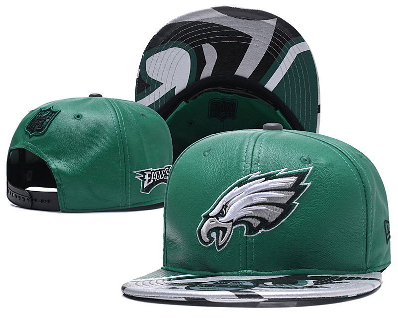 NFL Philadelphia Eagles Team Logo Green Adjustable Hat YD