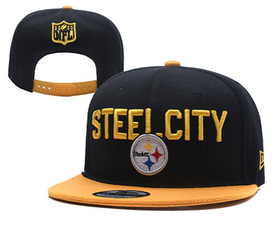 NFL Pittsburgh Steelers Steel City Black Adjustable Hat NFL Pittsburgh Steelers Steel City Black Adjustable Hat