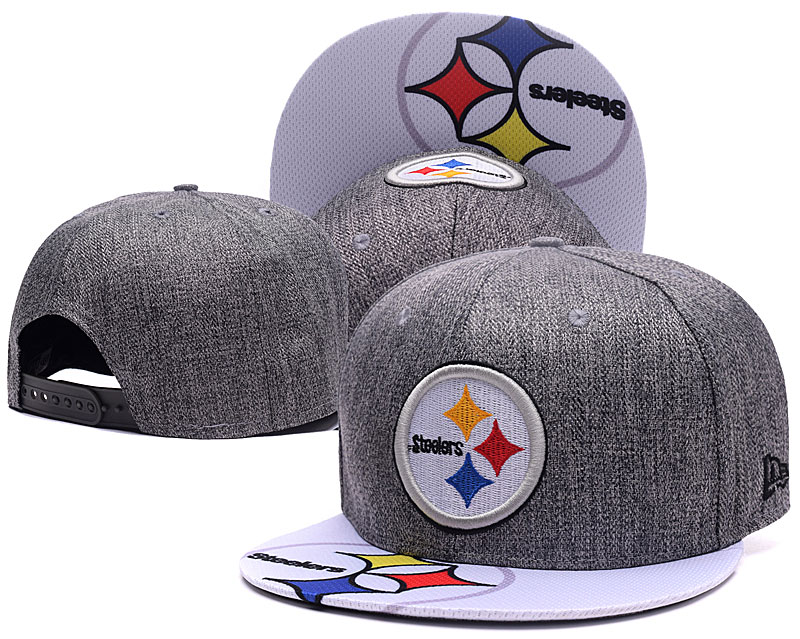 NFL Pittsburgh Steelers Steel City Gray Adjustable Hat  1