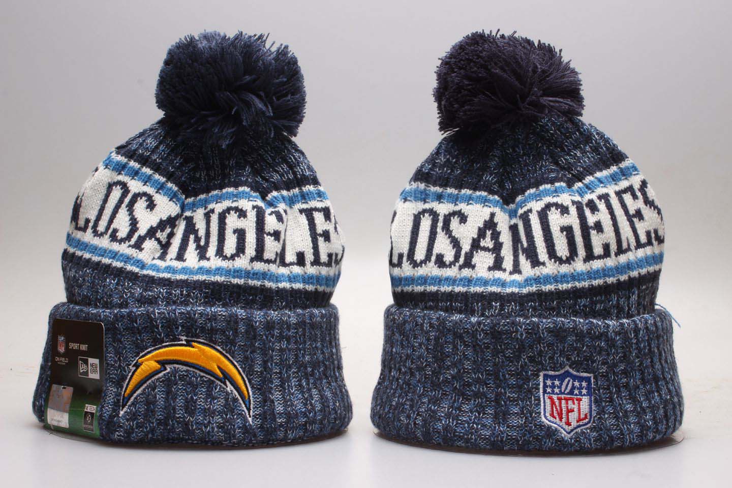 NFL San Diego Chargers Team Logo Blue 2017 Sideline Knit Hat